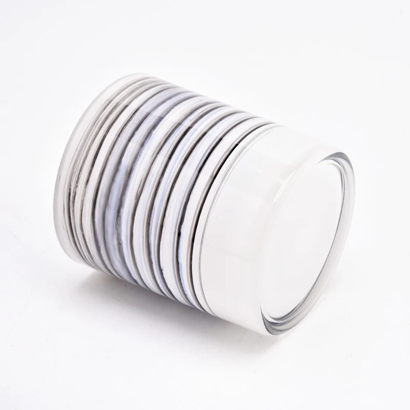 Morden Design Home Decoration Glass Candle Jars Glass Candle Holders for Candle Making