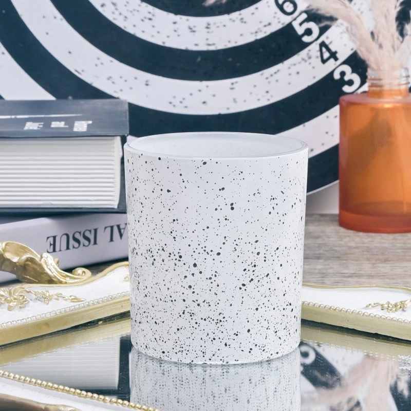 Speckle Glass Candle Jars