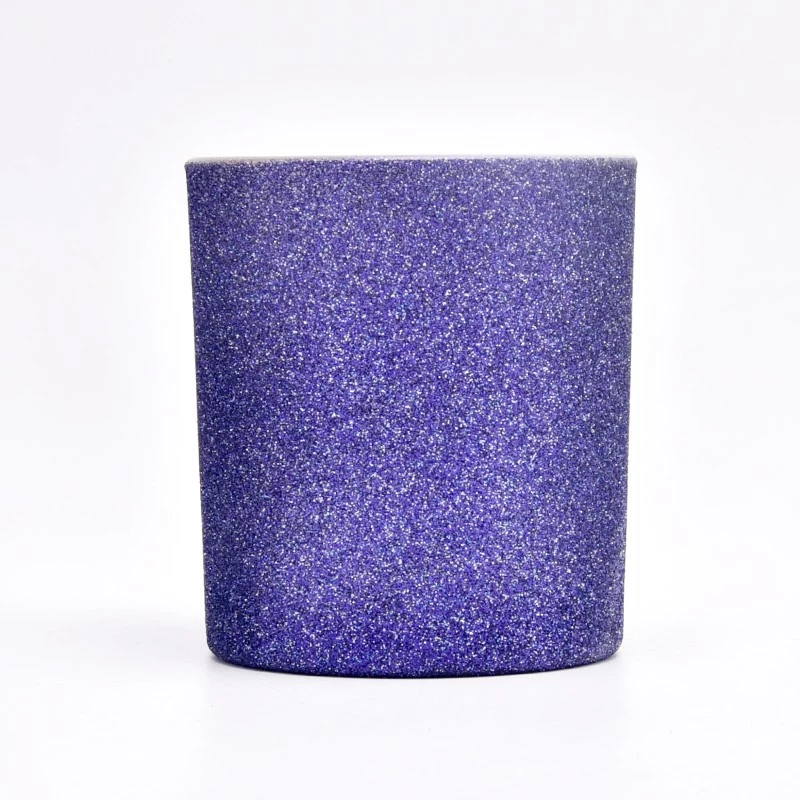 Christmas Party Wedding Decoration Glass Candle Jars Shinny Glass Candle Holders Wholesale