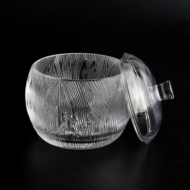 427ml 11oz Scented Wax Glass Candle Jar With Glass Lids