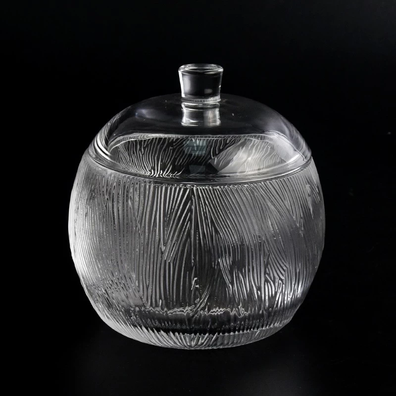 427ml 11oz Scented Wax Glass Candle Jar With Glass Lids