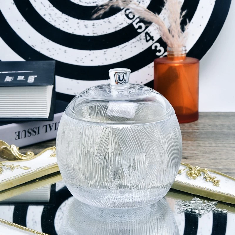 427ml 11oz Scented Wax Glass Candle Jar With Glass Lids