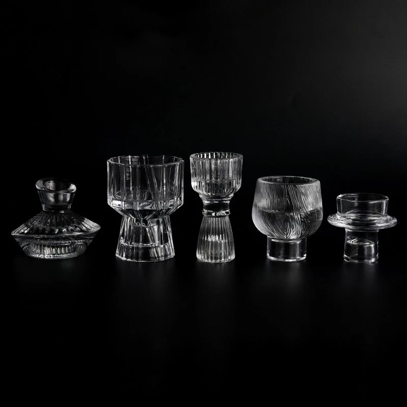 Glass Candlestickers High Quality Unique Glass Candle Holders