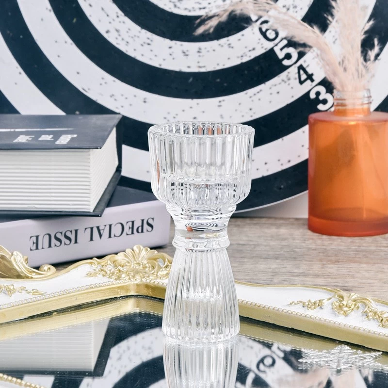 Glass Candlestickers High Quality Unique Glass Candle Holders