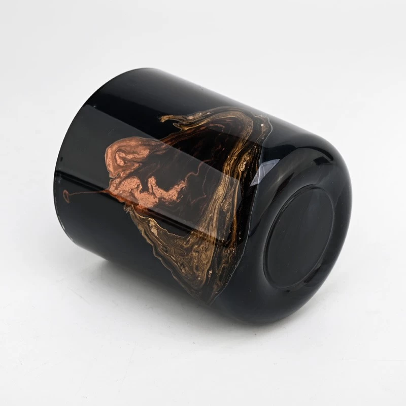 Unique 390ml Glass Candle Jars For Decoration