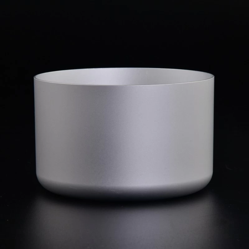 Wholesale 350ml Tinplate Wax Container Silver Metal candle jar