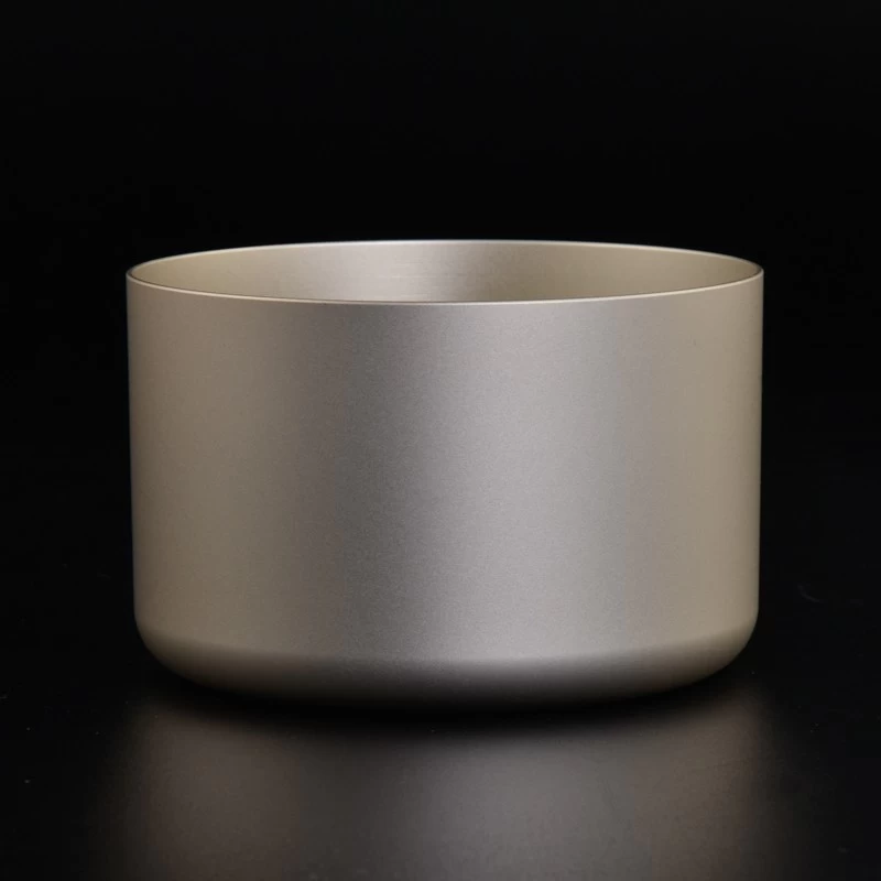 Wholesale 350ml Tinplate Wax Container Silver Metal candle jar