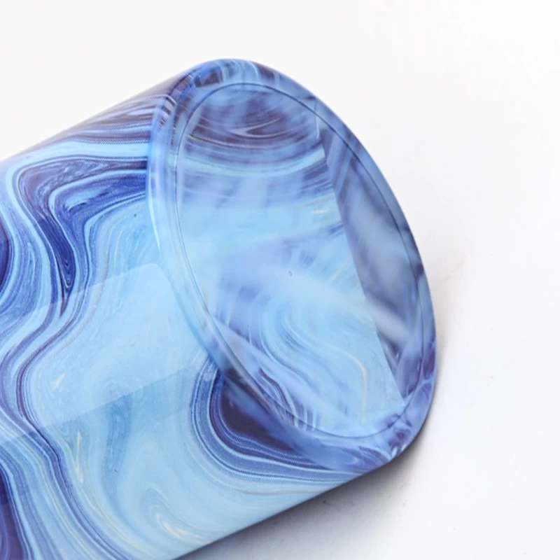 Unique Painting Glass Candle Holderes