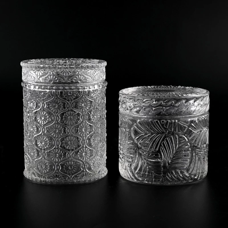 300ml 8oz Glass Candle Vessel with Lids Empty Glass Jars for Candle Making