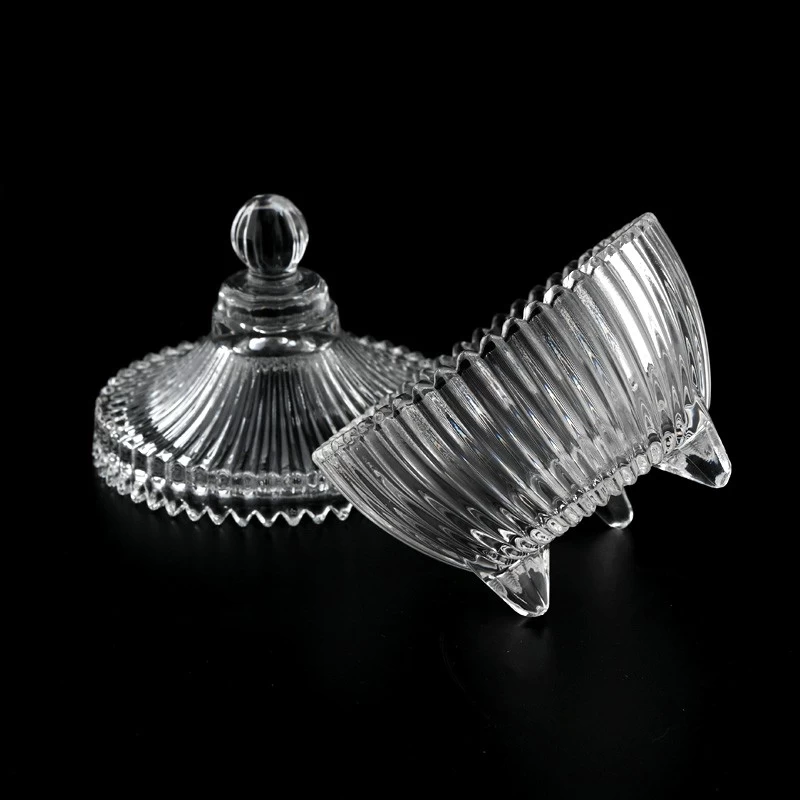 Glass Container With Lids For Candle Making Glass Storage Container
