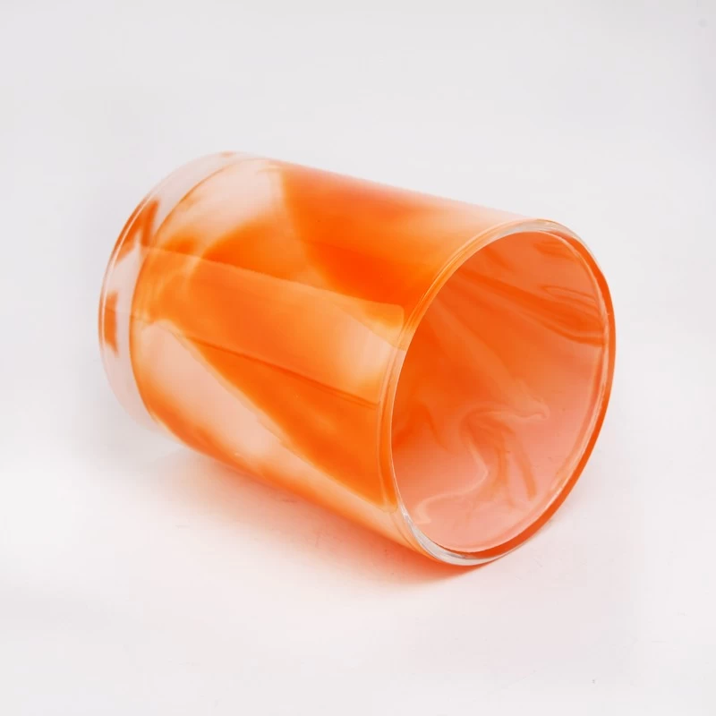 Custom Rainbow Color Glass Candle Holders