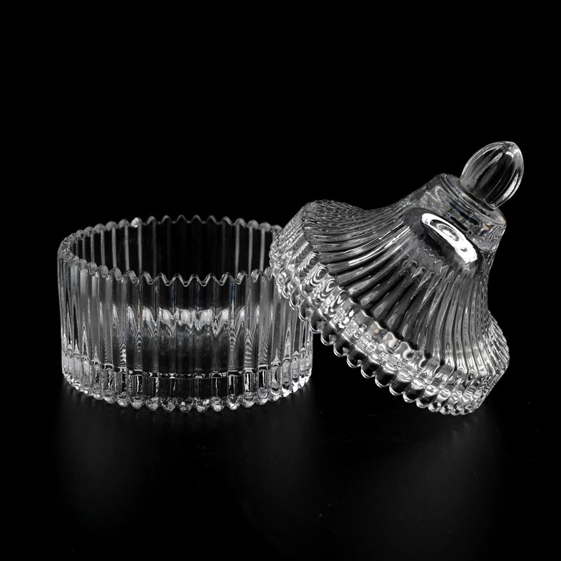 Custom 60ml Mini Votive Glass Candle Holder With Lids