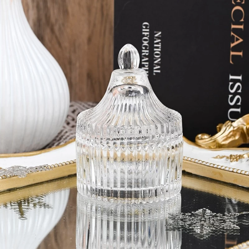 Custom 60ml Mini Votive Glass Candle Holder With Lids