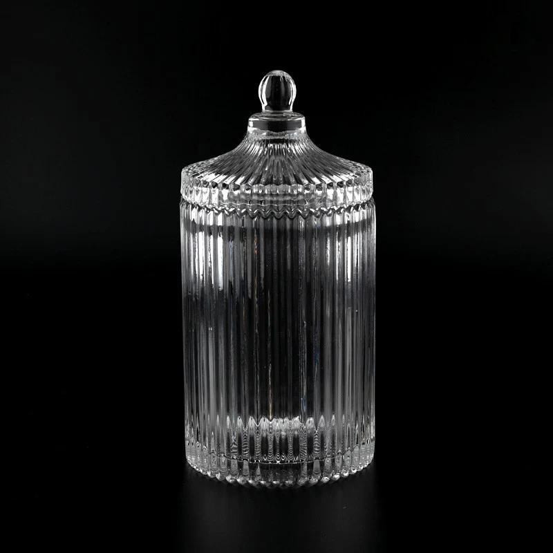 870ml 25oz Glass Vessel For Candle Making Glass Candle Jar With Lids