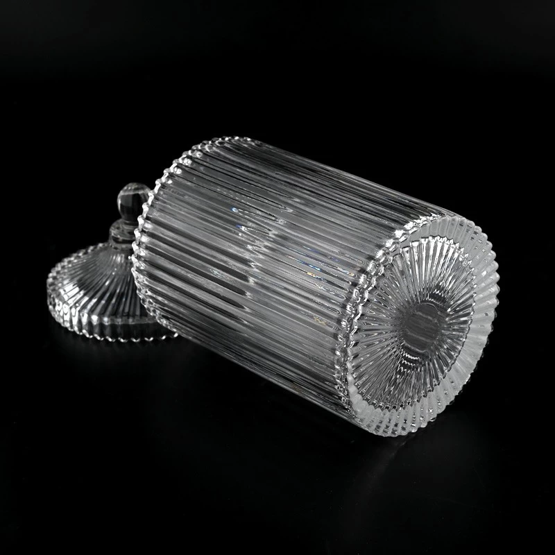 870ml 25oz Glass Vessel For Candle Making Glass Candle Jar With Lids