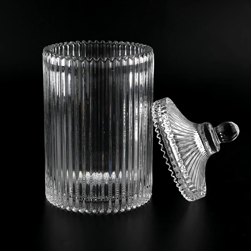 870ml 25oz Glass Vessel For Candle Making Glass Candle Jar With Lids