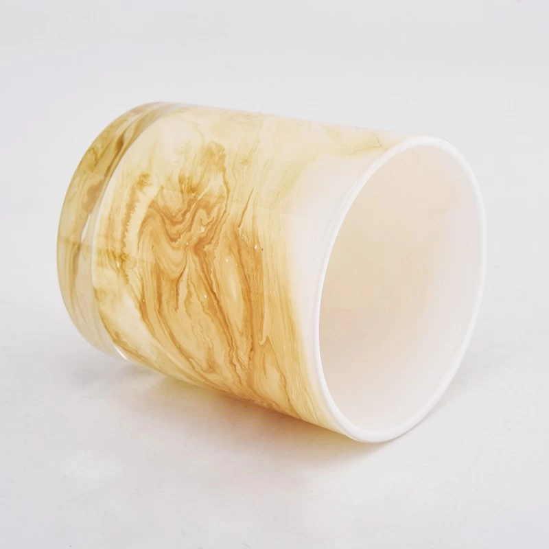 Unique Luxury 300ml Glass Candle Holders For Decoration