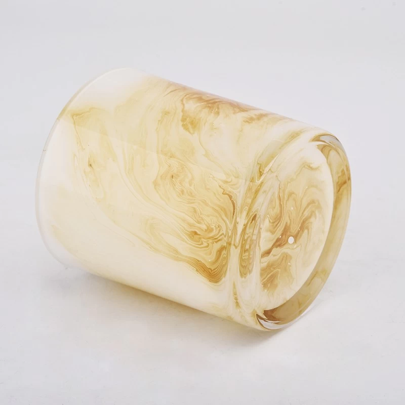 Unique Luxury 300ml Glass Candle Holders For Decoration