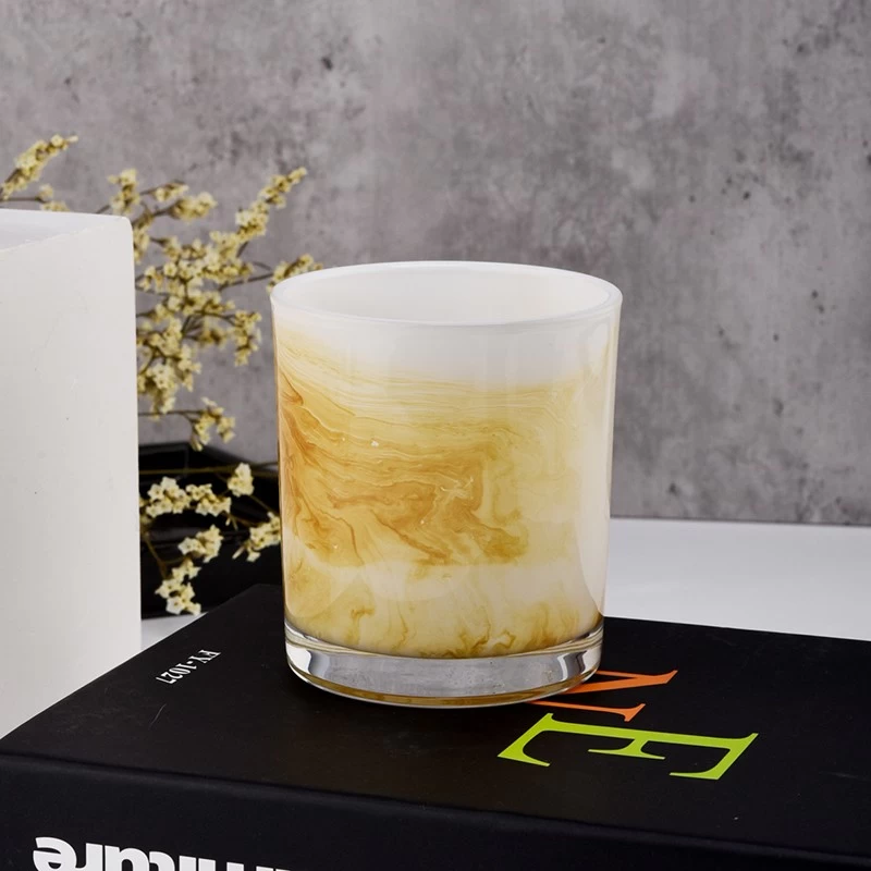 Unique Luxury 300ml Glass Candle Holders For Decoration