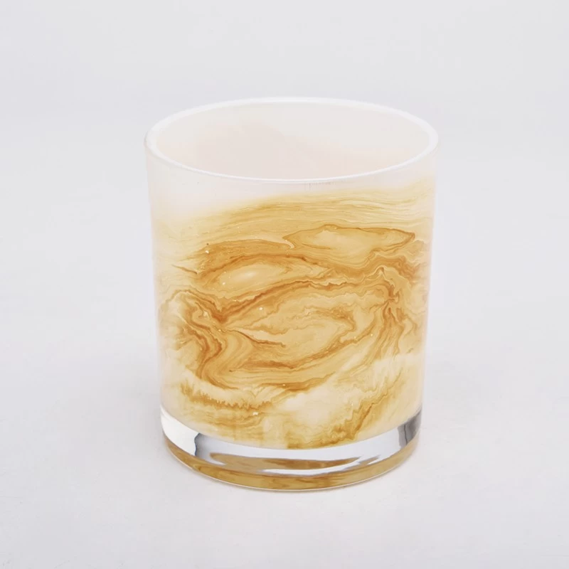 Unique Luxury 300ml Glass Candle Holders For Decoration