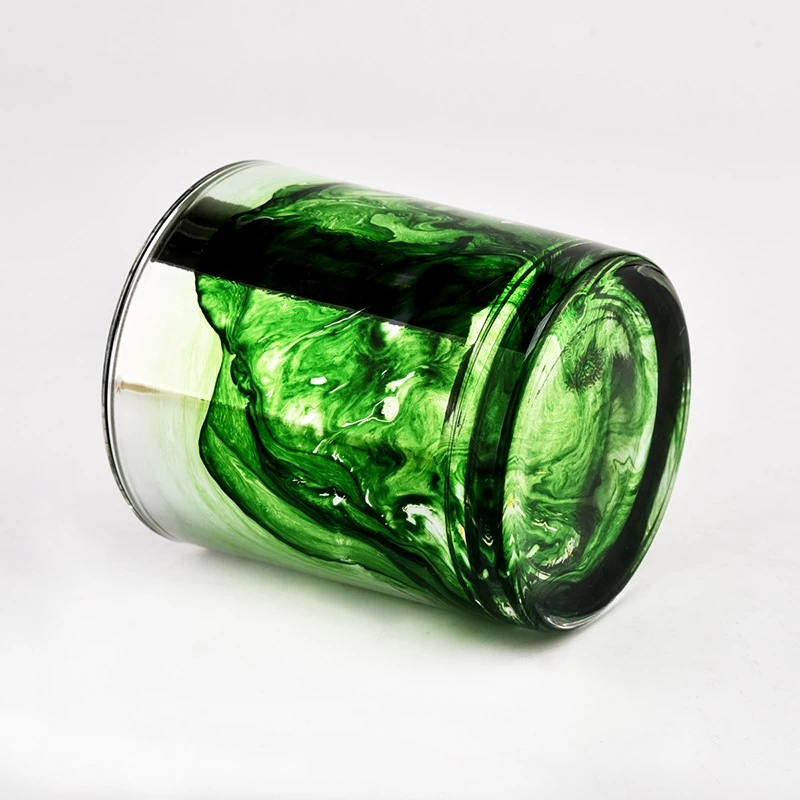 Custom Empty Glass Candle Jar for Candle Making 300ml 8oz Empty Candle Glass