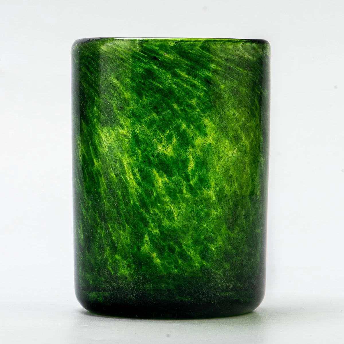 Wholesale Handmade green Glass candle jars for candle making
