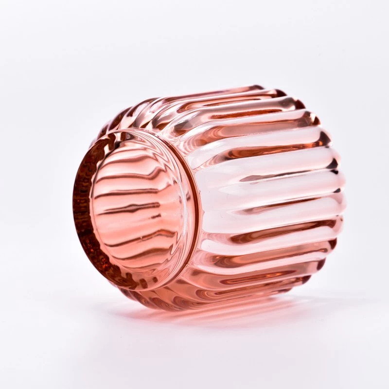 200ml vertical glass candle jar for candle making with home decor