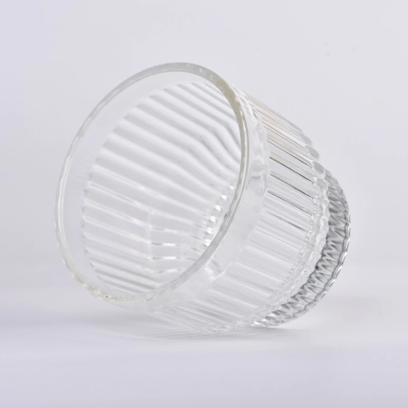 390ml Clear glass candle jar for candle making with home decor