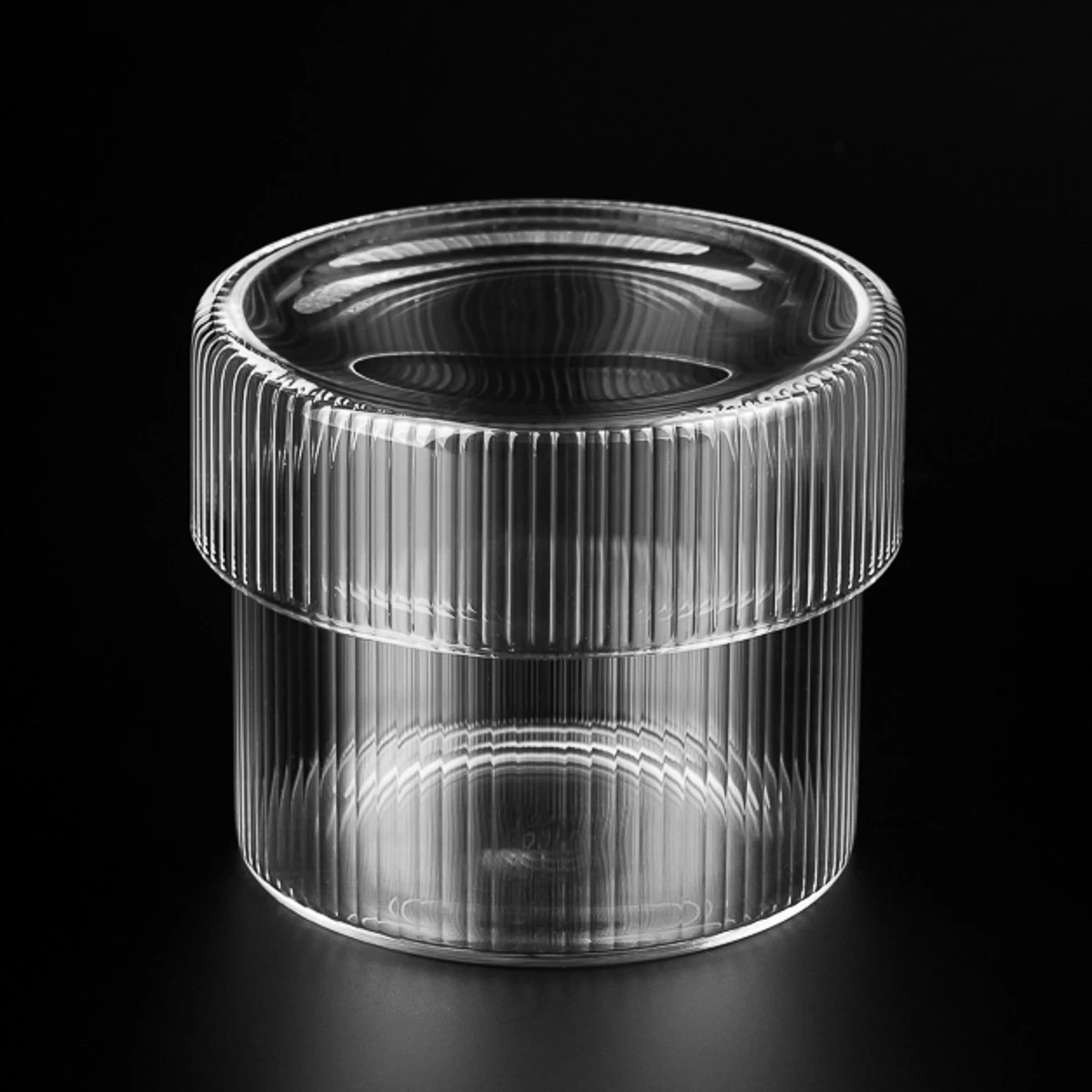 Hot Sale Popular Borosilicate Glass Candle Jar With Lids