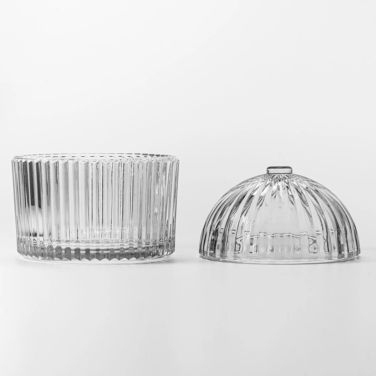 New Arrival Glass Candle Jar With Lids Wholesale