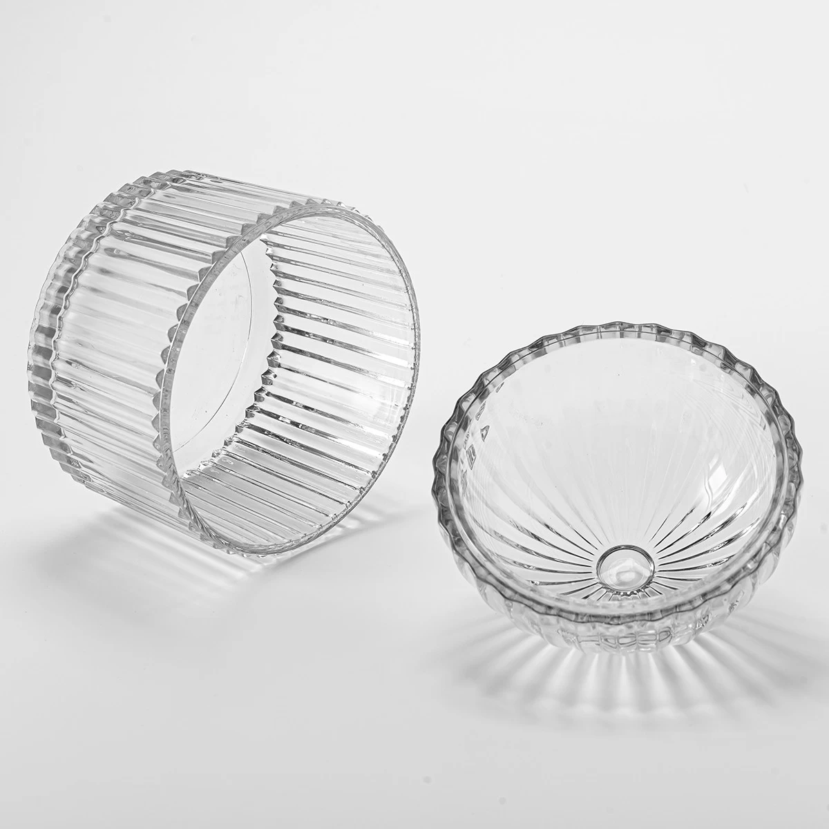 New Arrival Glass Candle Jar With Lids Wholesale