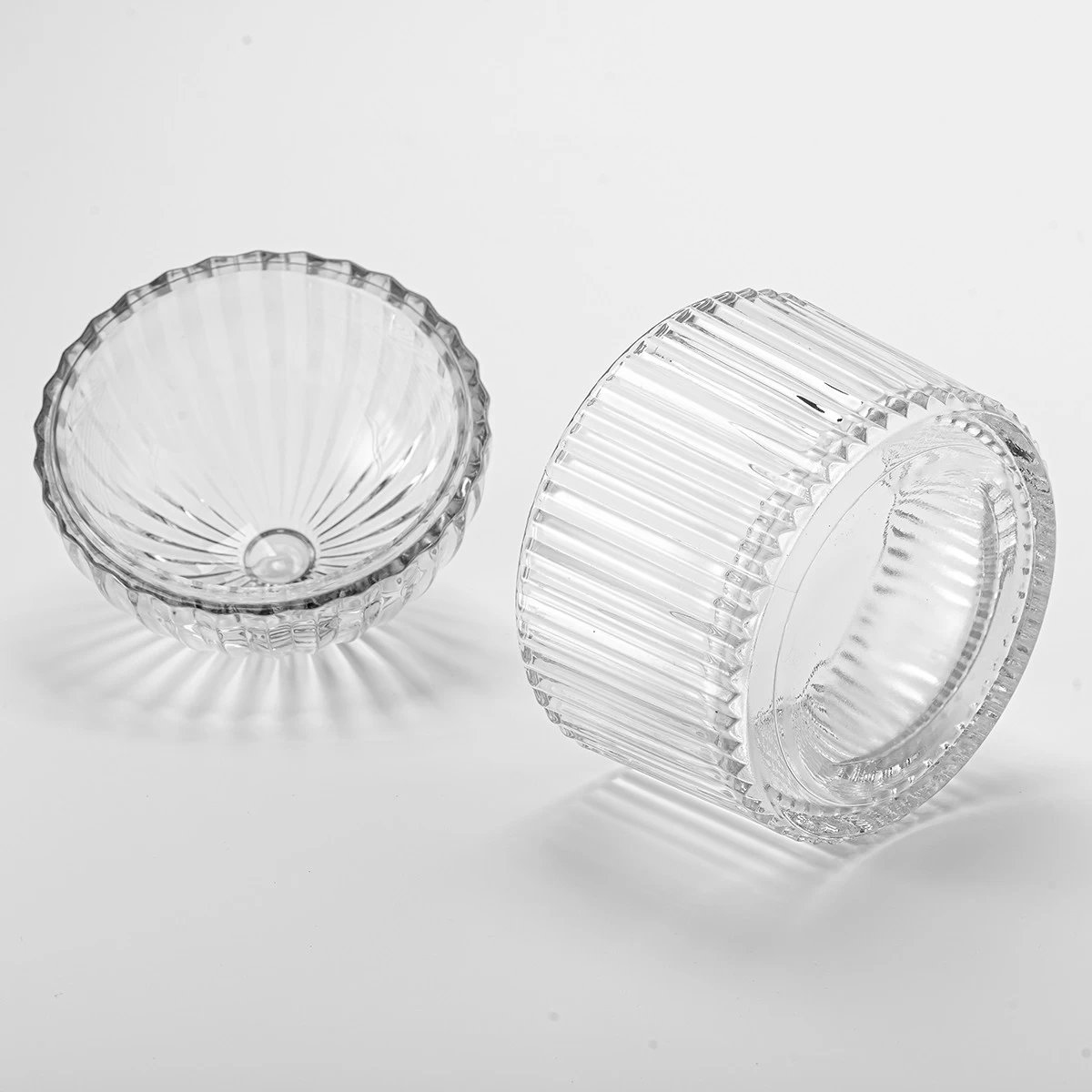 New Arrival Glass Candle Jar With Lids Wholesale