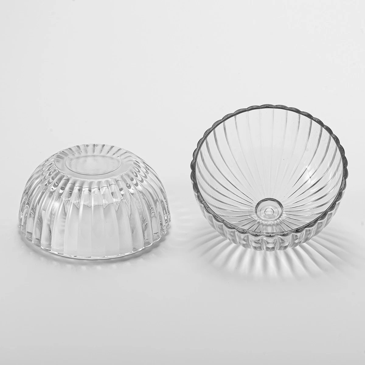 Popular Round Ball Glass Candle Vessels With Lids Glass Candles Wholesale