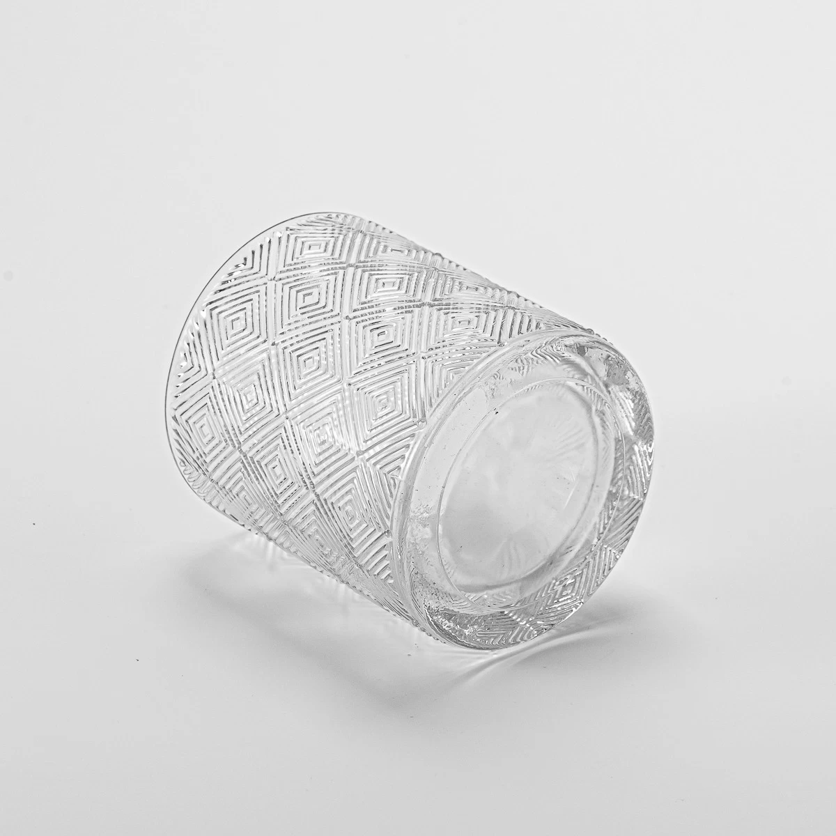 Customized Design Candle Glass Jar Luxury GEO Glass Candle