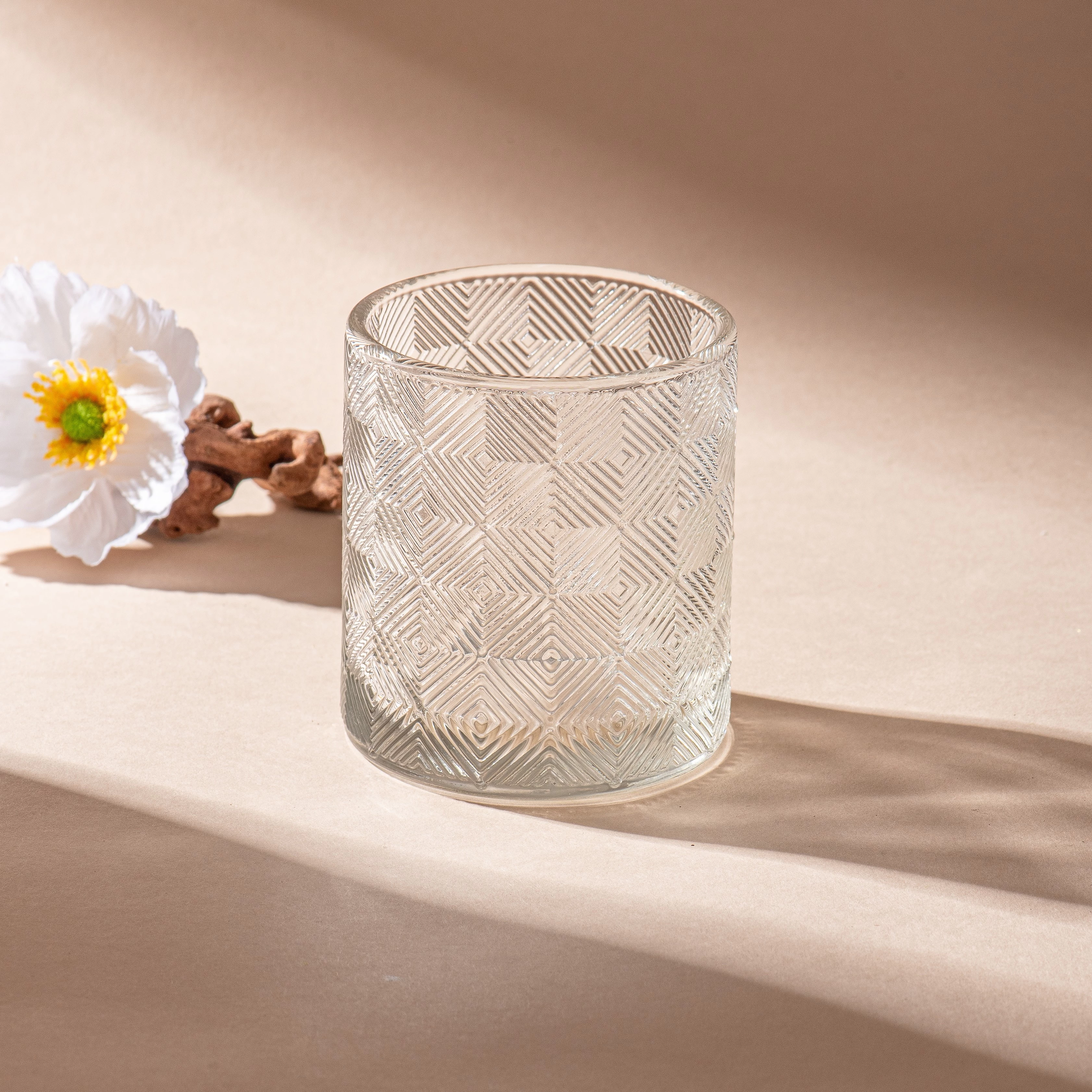 Customized Design Candle Glass Jar Luxury GEO Glass Candle