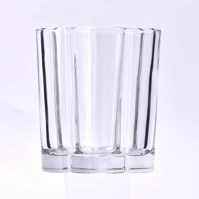 4oz Beautiful Flower Shaped Glass Candle Jar Empty Glass Jars for Scented Candle Natural Soy Wax Christmas Candle Vessels