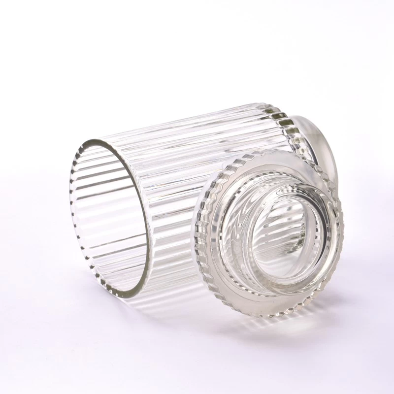 Large Glass Storage Jar With Lid For Food Glass Jar For Candle Making