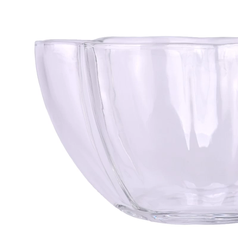 Flower Shaped Glass Candle Vessel Jumbo Glass Candle Vessels