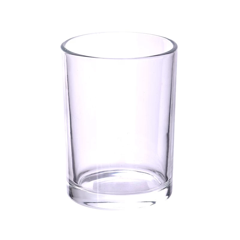 Wholesale clear round glass candle jar 