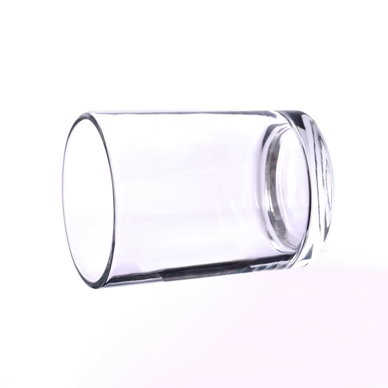 Wholesale clear round glass candle jar 
