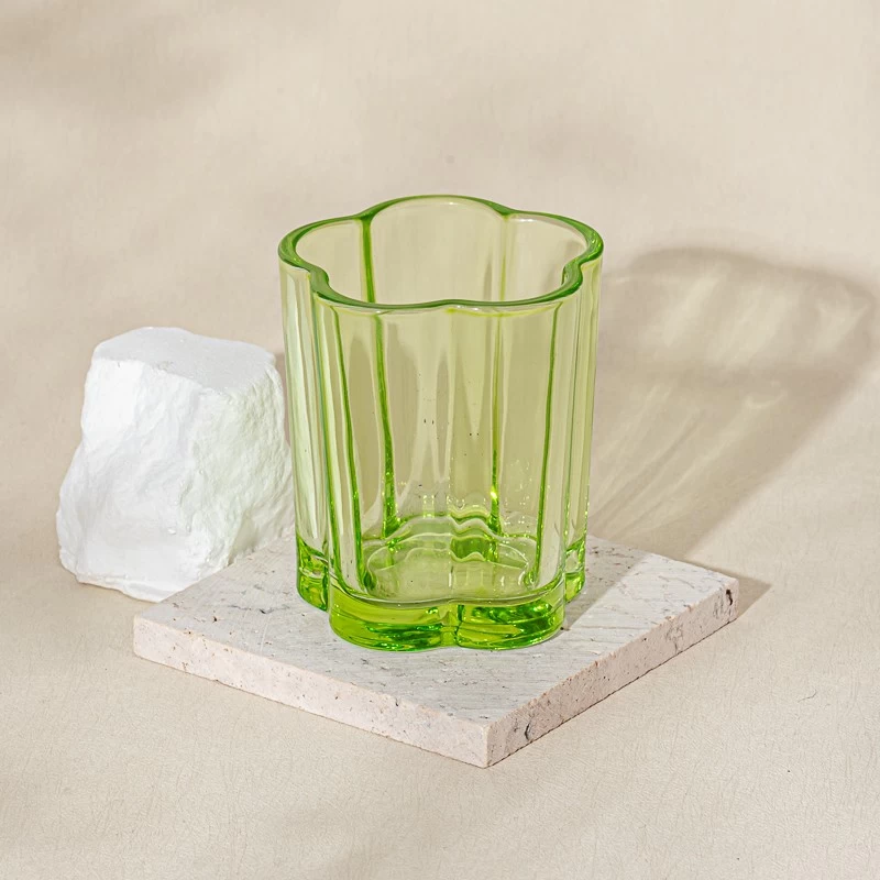 200ml empty unique glass candle vessel home decor