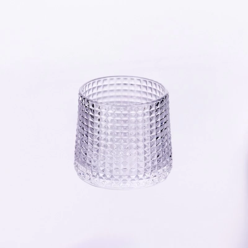 Luxury Heavy Whiskey Glass Empty Glass Jar For Candle Making