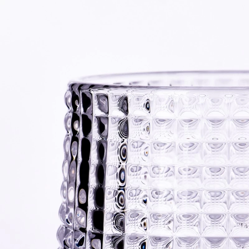 Luxury Heavy Whiskey Glass Empty Glass Jar For Candle Making