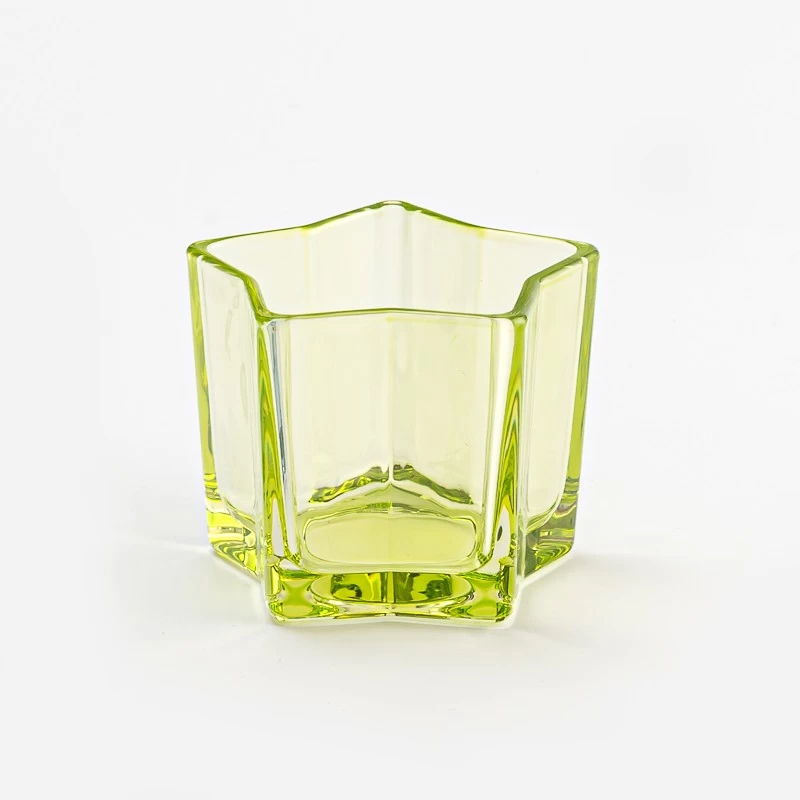 New Arrival Star Shape Glass Candle Holders Votive Glass Candle Holders Wholesale