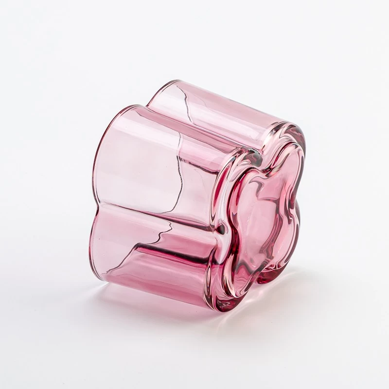 Flower Shaped Transparent Glass for Candle Making