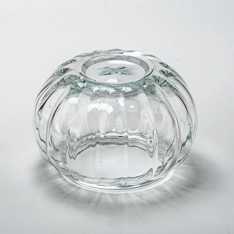 Large capacity Pumpkin Shaped Glass Candle Jar for Halloween
