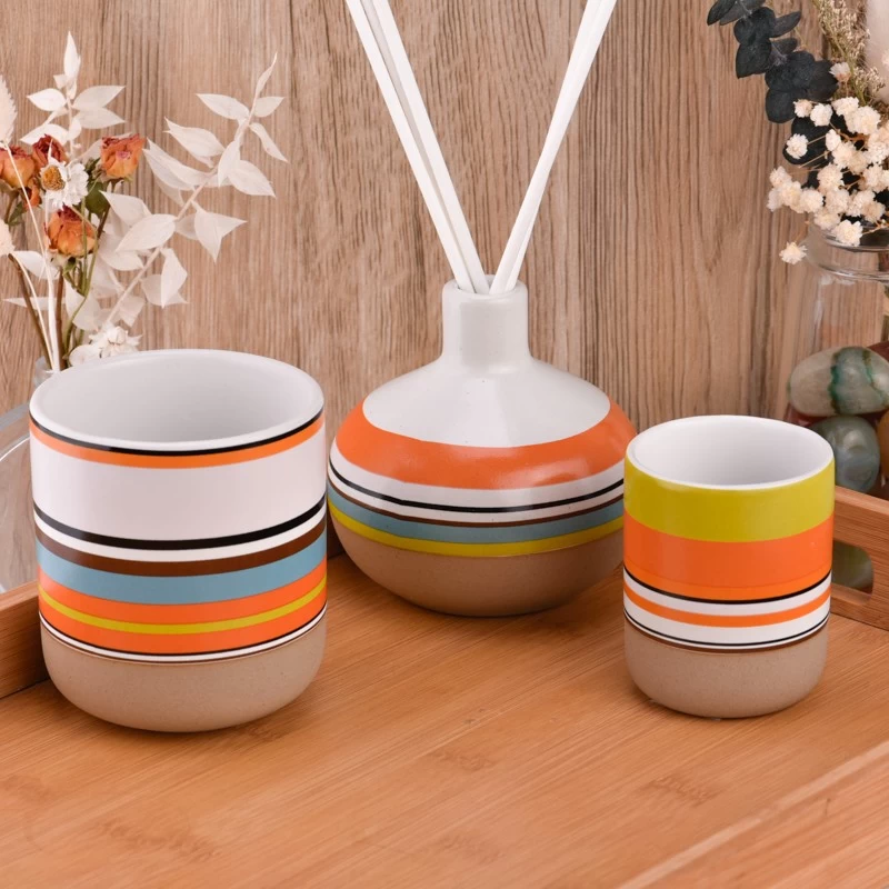Custom Beautiful Home Decorative Reeds Didffuser Bottles Ceramic Diffuser Bottles Wholesale