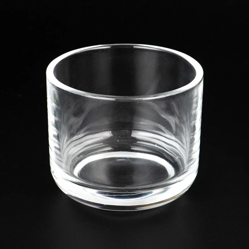 China Private Label Custom Color Glass Candle Jars 8oz Glass Candle Holders manufacturer
