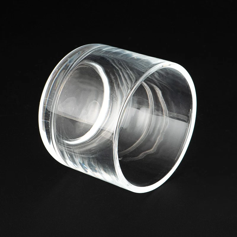 Private Label Custom Color Glass Candle Jars 8oz Glass Candle Holders