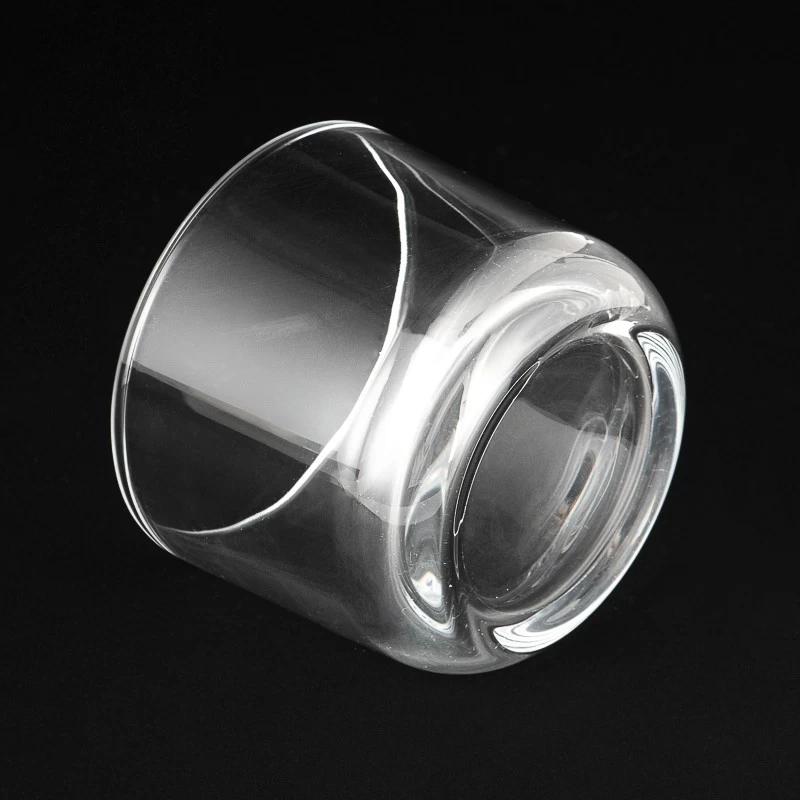 Private Label Custom Color Glass Candle Jars 8oz Glass Candle Holders